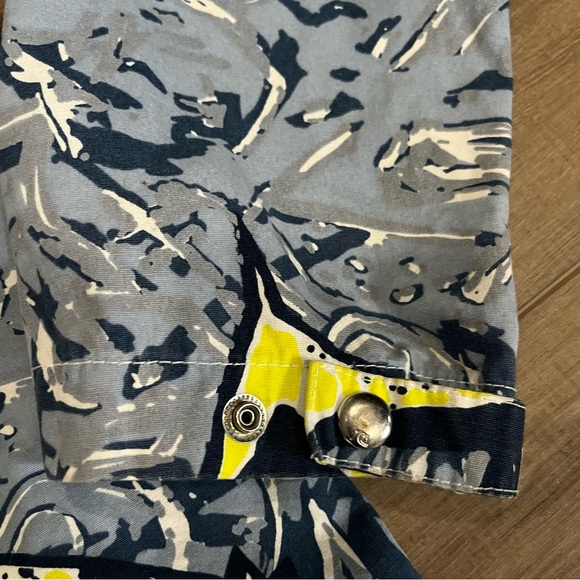 Quiksilver Jacket Mens M Blue Full Zip Hooded All‎ Over Print Skater Surf Sharks - Picture 11 of 15